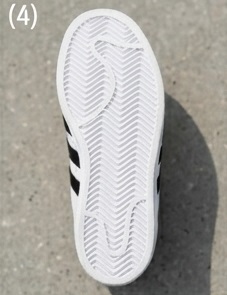 White & Black Classic Shell-Toe Lace-Up Sneakers - Image 5
