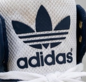 Adidas Originals Blue & White High-Top Lace-Up Sneakers - Image 4