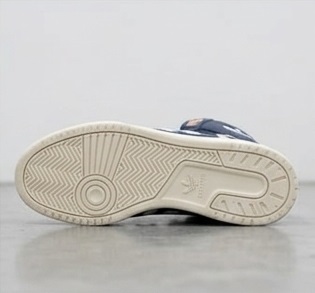 Adidas Originals Blue & White High-Top Lace-Up Sneakers - Image 6
