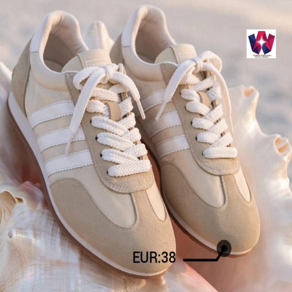 Retro Suede & Nylon Low-Top Sneakers