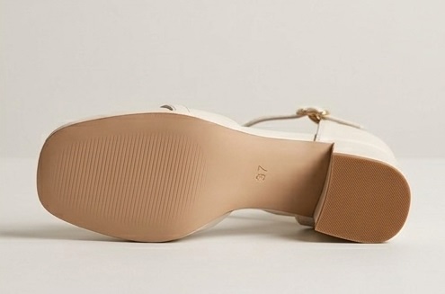 Pearl-Embellished Ankle Strap Block Heel - Image 7