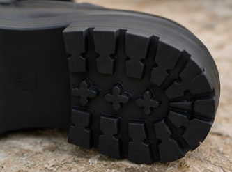 Black Platform Penny Loafers with Wide Strap - Image 3