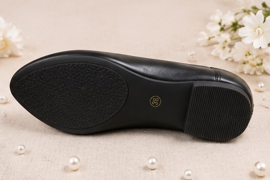 Women’s Black Pointed-Toe Slip-On Ballet Flats - Image 6