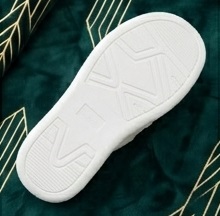 White Pearl-Embellished Thong Sandals - Image 4