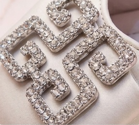 Women’s Beige Pointed-Toe Rhinestone Bow Flat Shoes - Image 4