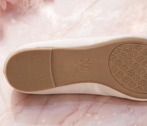 Women’s Beige Pointed-Toe Rhinestone Bow Flat Shoes - Image 5