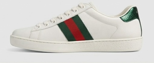 Embroidered Feline Web Leather Low-Top Sneakers - Image 5