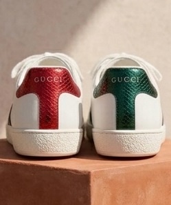 Embroidered Feline Web Leather Low-Top Sneakers - Image 6