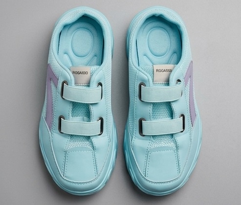 Dual-Strap Mesh Platform Sneaker Mules - Image 3