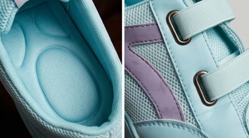 Dual-Strap Mesh Platform Sneaker Mules - Image 4