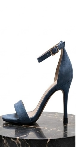 Elegant Suede Ankle-Strap Stiletto Heels - Image 3