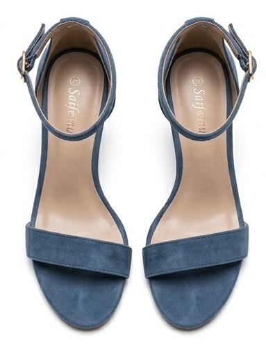 Elegant Suede Ankle-Strap Stiletto Heels - Image 5
