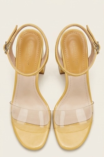 Clear PVC Ankle-Strap Block Heel Sandals - Image 4