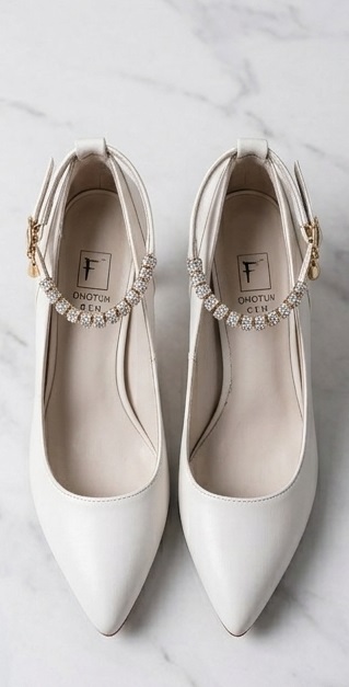 Embellished Crystal Ankle-Strap Pointed-Toe Pumps - Image 5