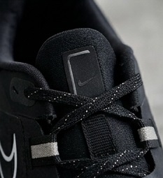 Black Cushioned Lace-Up Running Sneakers - Image 4