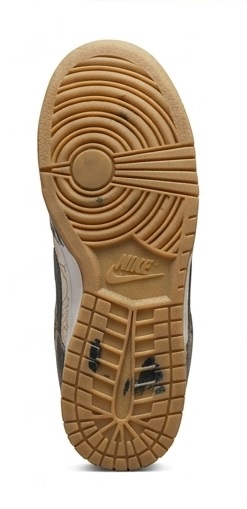 Custom 'Golden Cloud' Painted Leather Low-Top Sneakers - Image 8