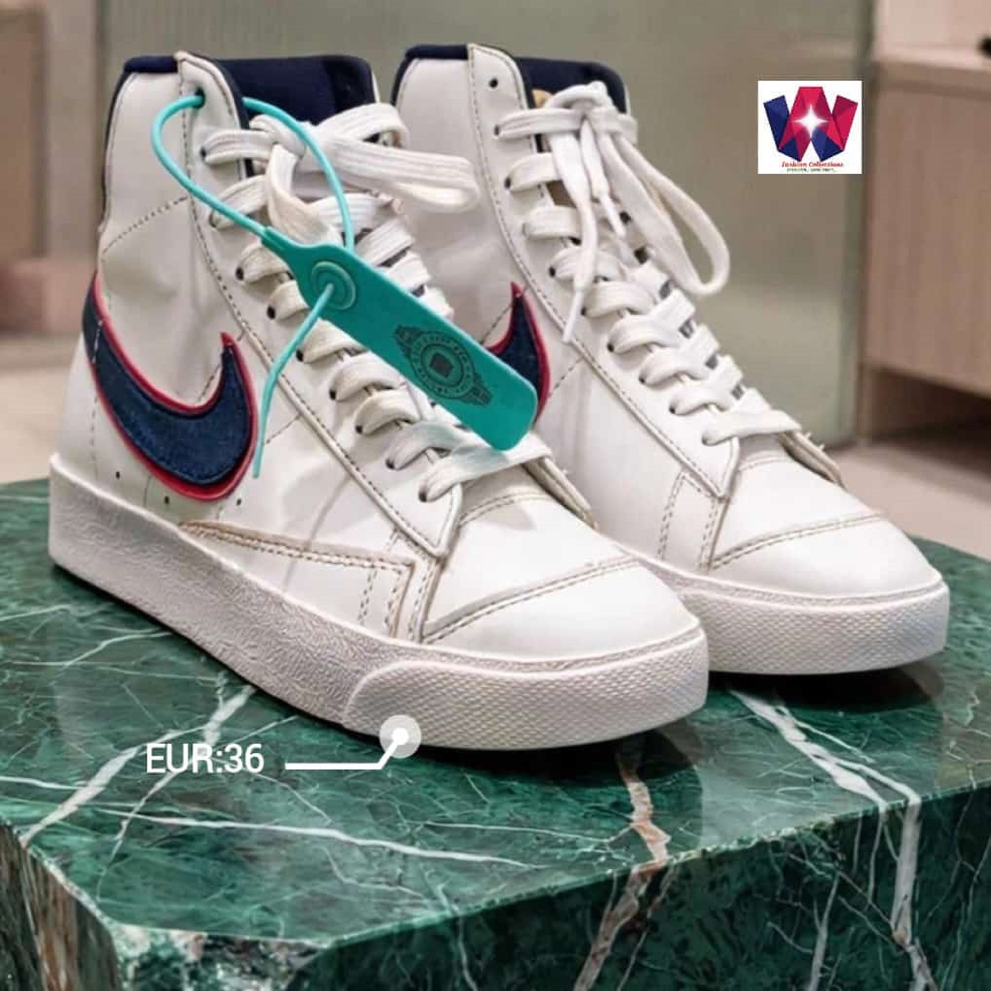 Retro Mid-Top Leather Sneakers