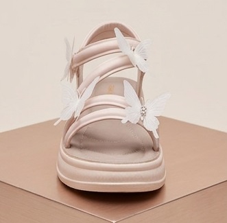 3D Butterfly Applique Platform Sandals - Image 7