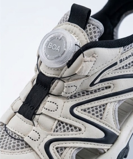 Beige and Black BOA Dial Outdoor Sport Sandals - Image 2