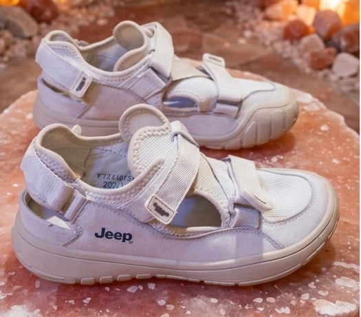 Jeep White Outdoor Hook-and-Loop Sport Sandals - Image 3