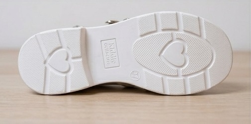 Women’s White Glossy Multi-Strap Mary Jane Flat Shoes - Image 4
