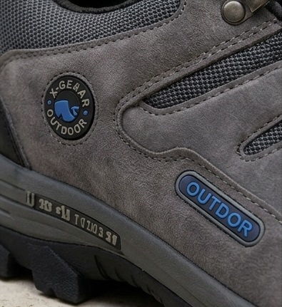 Grey Outdoor Trekking Lace-Up Hiking Sneakers - Image 6