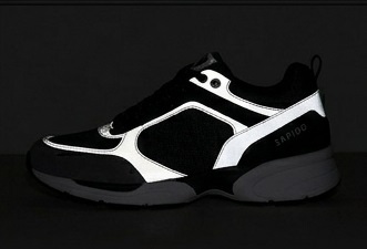 SAPIDO Black & Grey Mesh Running Sneakers - Image 7