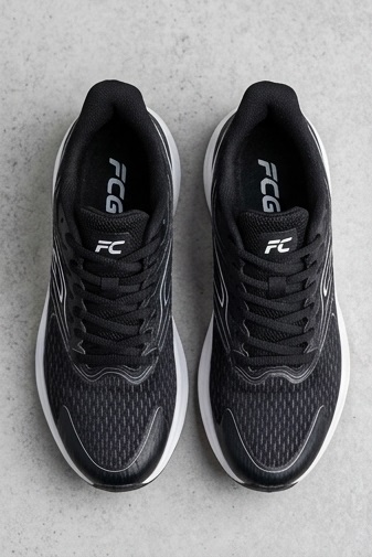 Black Lightweight Performance Running Sneakers - Image 4