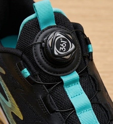 Black Aqua Dial-Fit Performance Running Sneakers - Image 3