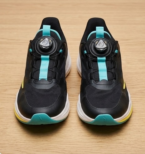 Black Aqua Dial-Fit Performance Running Sneakers - Image 5