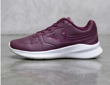 Burgundy Lightweight Lace-Up Athletic Sneakers - Image 4