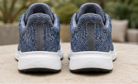 GrayKnit Lace-Up Running Sneakers - Image 3