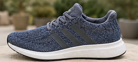 GrayKnit Lace-Up Running Sneakers - Image 4