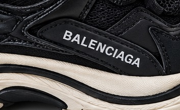 Black, White & Red Balenciaga Chunky Triple S-Style Sneakers - Image 5