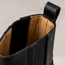 Black Square-Toe Block Heel Ankle Boots - Image 6