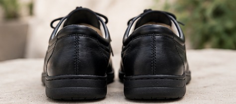 Men’s Black Casual Moccasin Lace-Up Shoes - Image 3