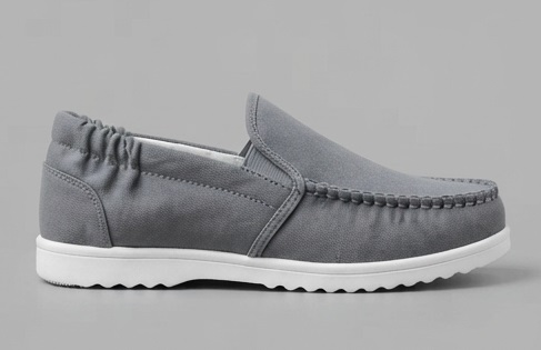 Grey Casual Slip-On Loafers - Image 2