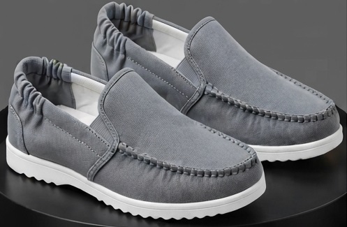 Grey Casual Slip-On Loafers - Image 6