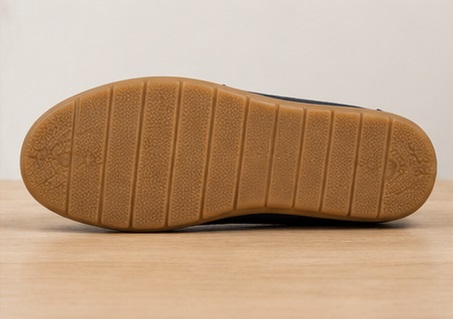 Navy Blue Braided Detail Loafers with Tan Sole - Image 5