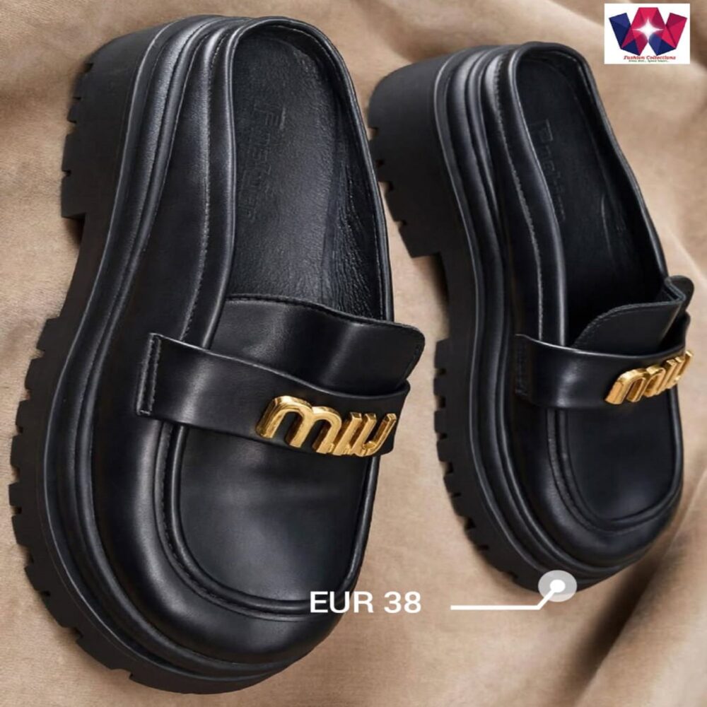 Dual-Strap Mesh Platform Sneaker Mules