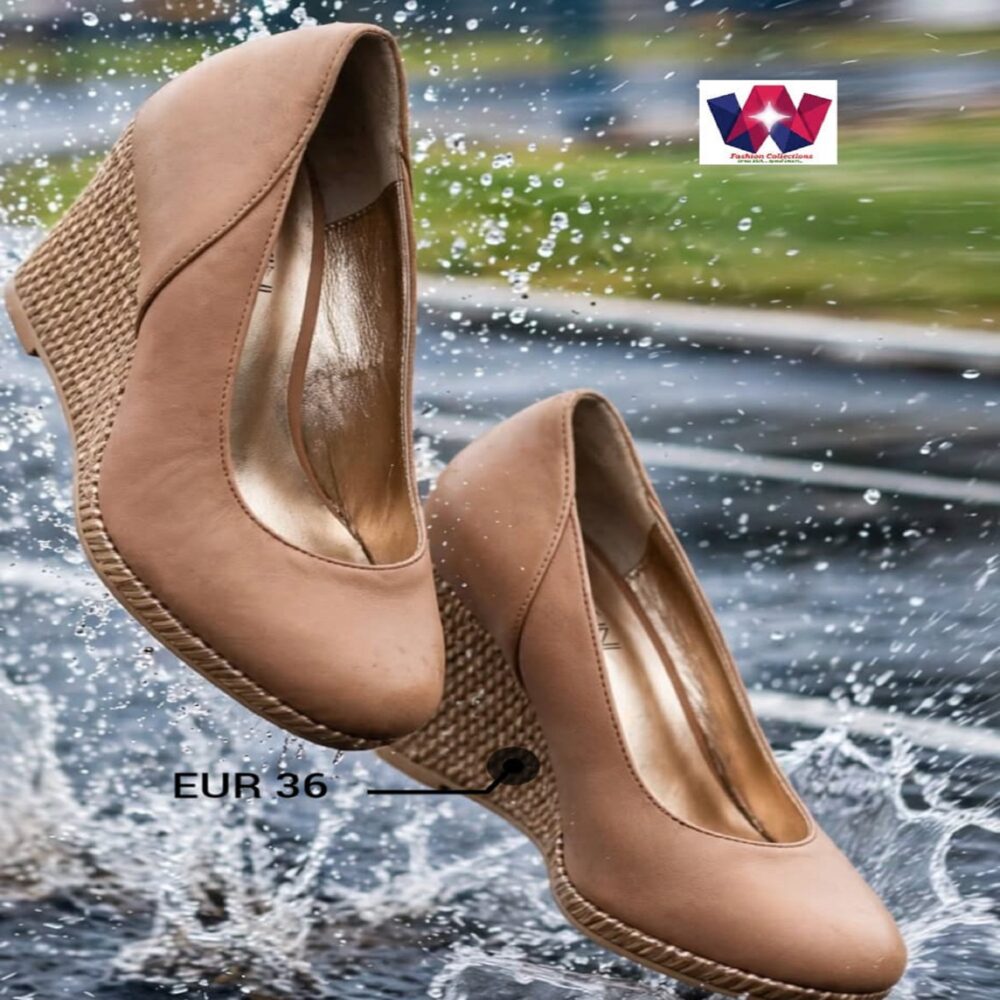 Brown Espadrille Wedge Heels
