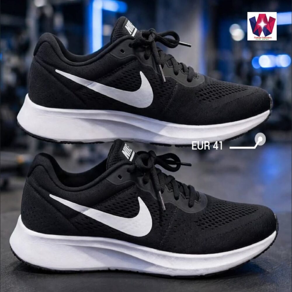 Nike Black and White Athletic Running Sneakers
