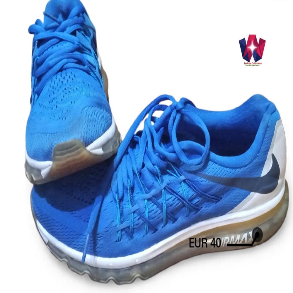 Blue Breathable Air-Cushioned Running Sneakers
