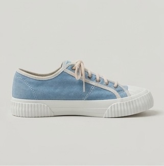 Blue and White Casual Canvas Sneakers - Image 6