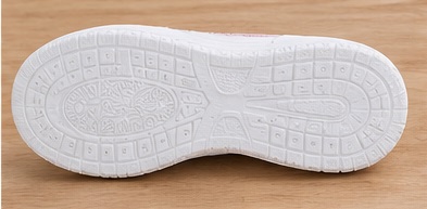 White & Pink Casual Lace-Up Sneakers - Image 5