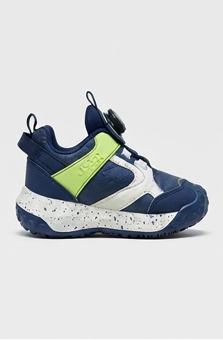 Navy Blue and Lime Green Jeep BOA Dial Athletic Sneakers - Image 2