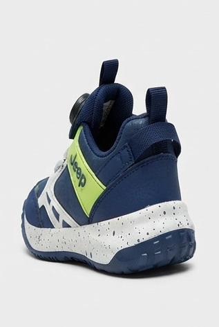Navy Blue and Lime Green Jeep BOA Dial Athletic Sneakers - Image 4