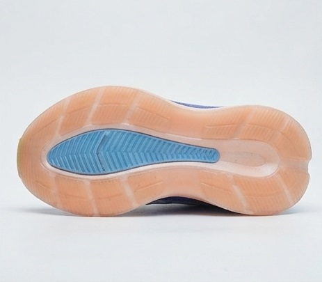 Blue Flame and White Athletic Platform Sneakers - Image 4
