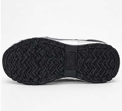 Grey & Black Lace-Up Mesh Casual Sneakers - Image 5