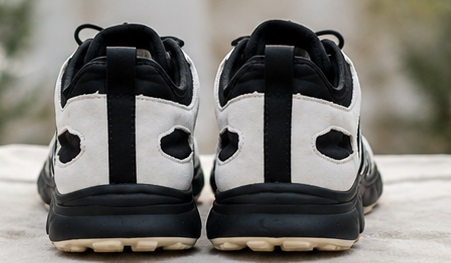 Black & White Lace-Up Casual Sneakers - Image 3